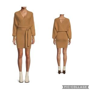 GIANNI BINI Teddy Alston Sweater Dress Size Medium